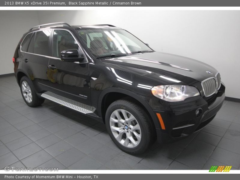 Black Sapphire Metallic / Cinnamon Brown 2013 BMW X5 xDrive 35i Premium