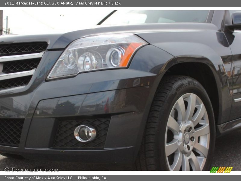 Steel Grey Metallic / Black 2011 Mercedes-Benz GLK 350 4Matic