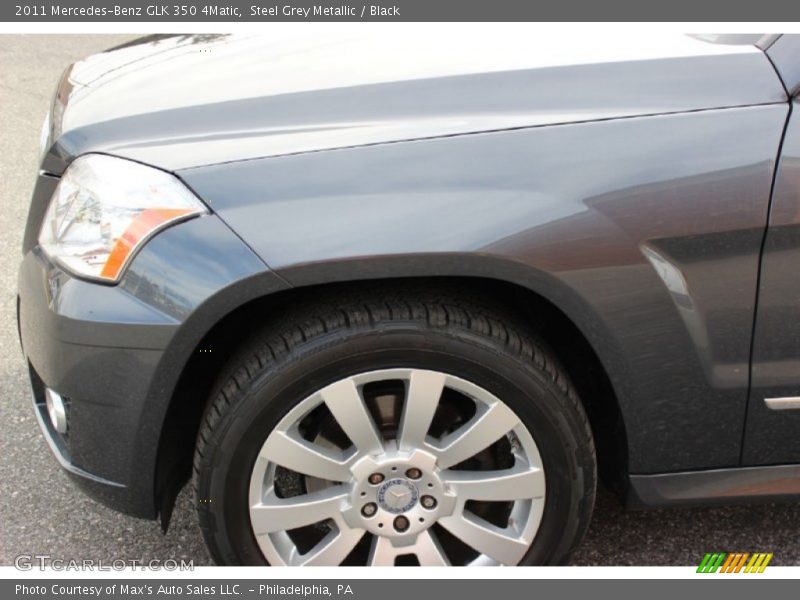 Steel Grey Metallic / Black 2011 Mercedes-Benz GLK 350 4Matic