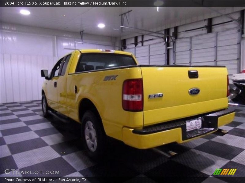 Blazing Yellow / Medium/Dark Flint 2004 Ford F150 STX SuperCab