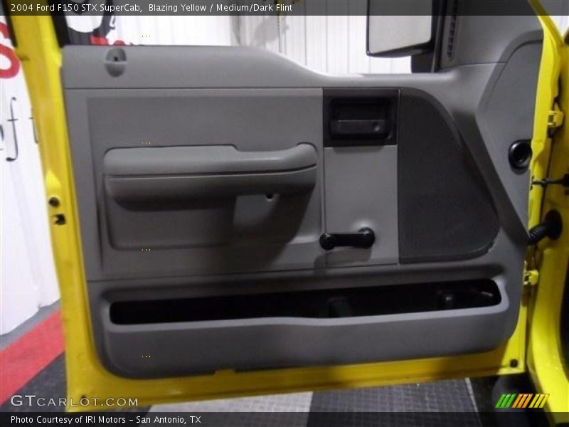 Blazing Yellow / Medium/Dark Flint 2004 Ford F150 STX SuperCab