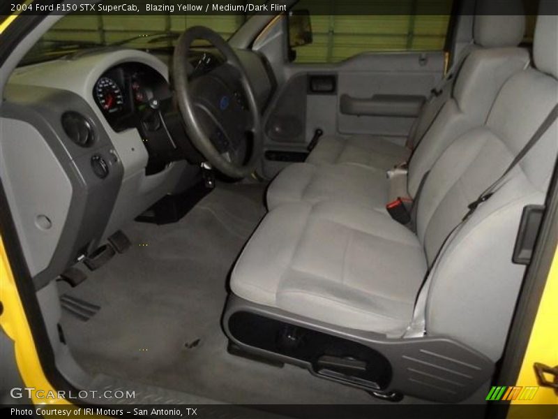 Blazing Yellow / Medium/Dark Flint 2004 Ford F150 STX SuperCab