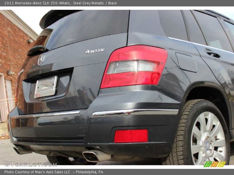 Steel Grey Metallic / Black 2011 Mercedes-Benz GLK 350 4Matic