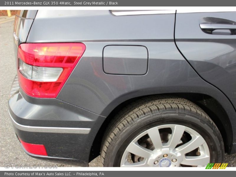Steel Grey Metallic / Black 2011 Mercedes-Benz GLK 350 4Matic
