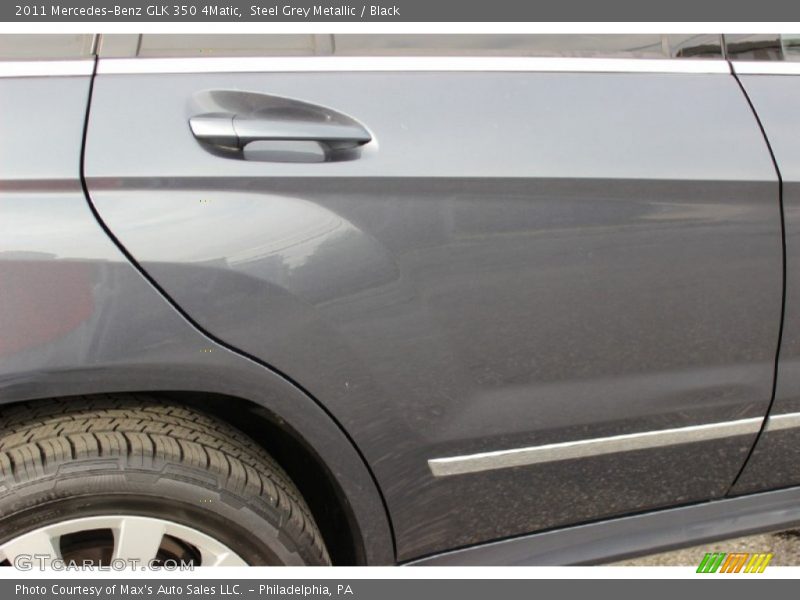 Steel Grey Metallic / Black 2011 Mercedes-Benz GLK 350 4Matic