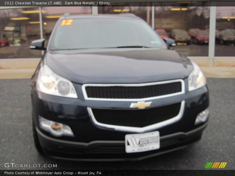 Dark Blue Metallic / Ebony 2012 Chevrolet Traverse LT AWD