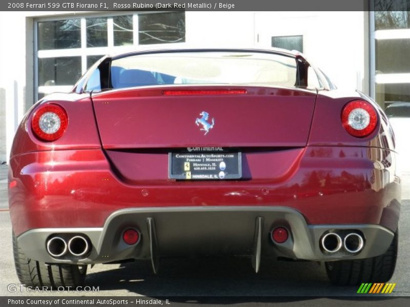  2008 599 GTB Fiorano F1 Rosso Rubino (Dark Red Metallic)