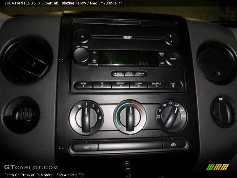 Blazing Yellow / Medium/Dark Flint 2004 Ford F150 STX SuperCab