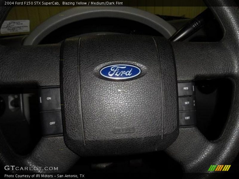 Blazing Yellow / Medium/Dark Flint 2004 Ford F150 STX SuperCab