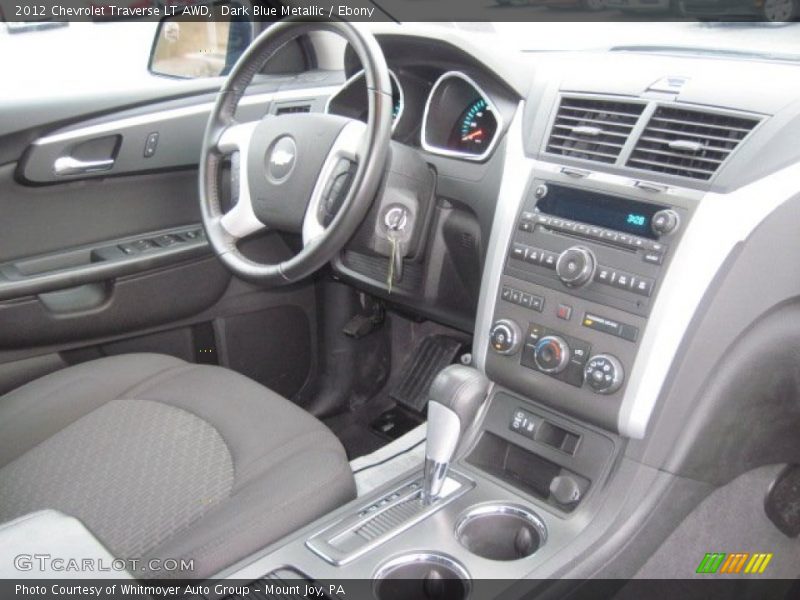 Dark Blue Metallic / Ebony 2012 Chevrolet Traverse LT AWD
