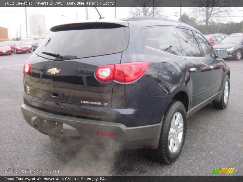 Dark Blue Metallic / Ebony 2012 Chevrolet Traverse LT AWD