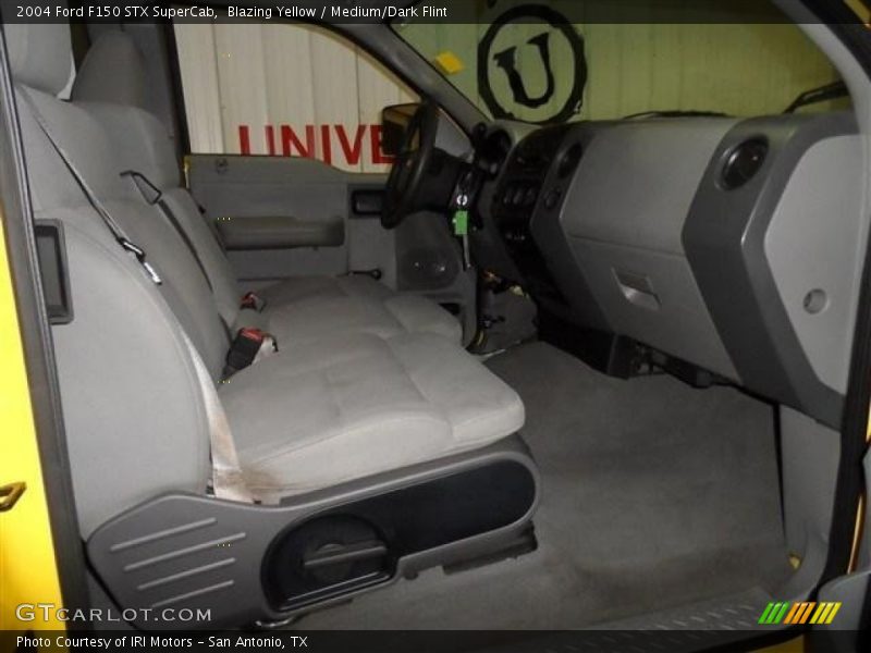 Blazing Yellow / Medium/Dark Flint 2004 Ford F150 STX SuperCab