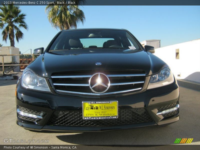 Black / Black 2013 Mercedes-Benz C 250 Sport