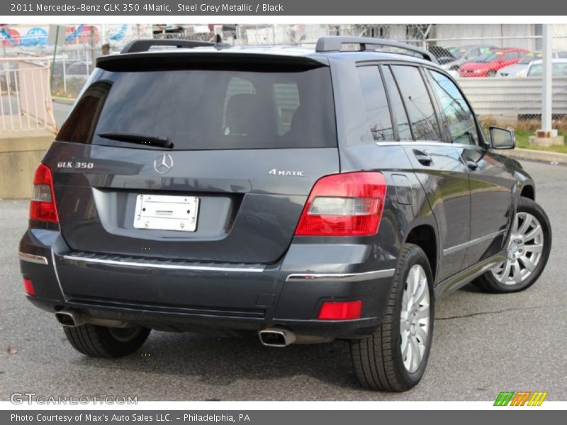 Steel Grey Metallic / Black 2011 Mercedes-Benz GLK 350 4Matic