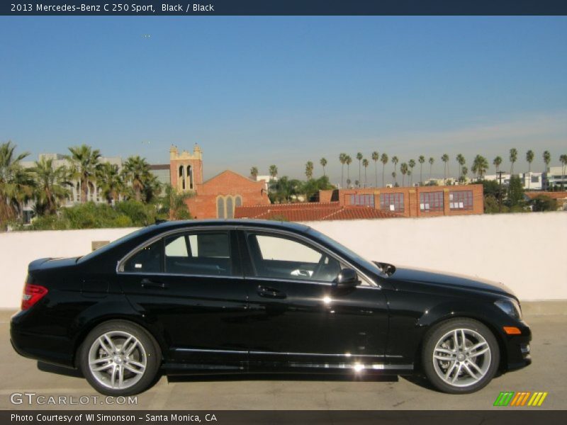 Black / Black 2013 Mercedes-Benz C 250 Sport