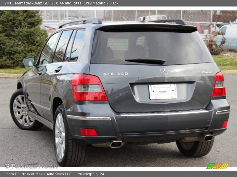 Steel Grey Metallic / Black 2011 Mercedes-Benz GLK 350 4Matic