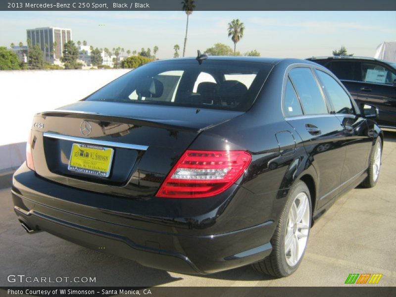 Black / Black 2013 Mercedes-Benz C 250 Sport