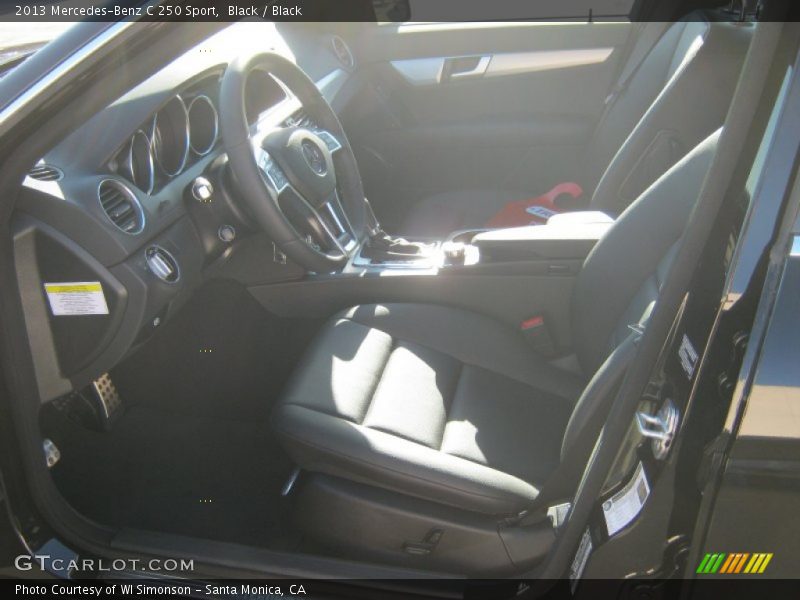 Black / Black 2013 Mercedes-Benz C 250 Sport
