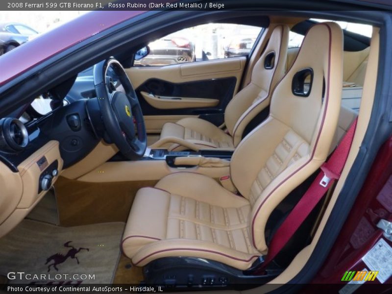 Front Seat of 2008 599 GTB Fiorano F1