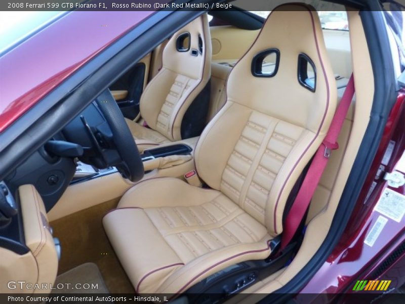 Front Seat of 2008 599 GTB Fiorano F1