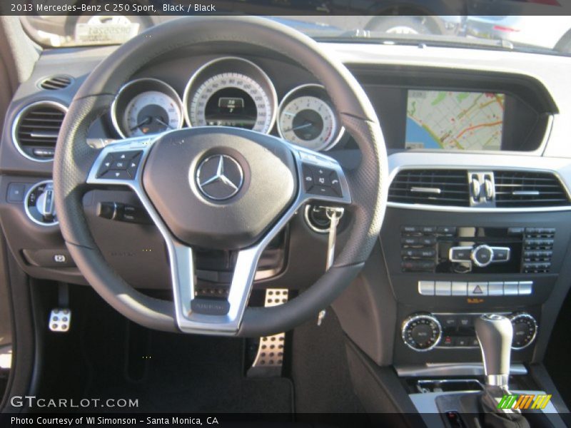 Black / Black 2013 Mercedes-Benz C 250 Sport