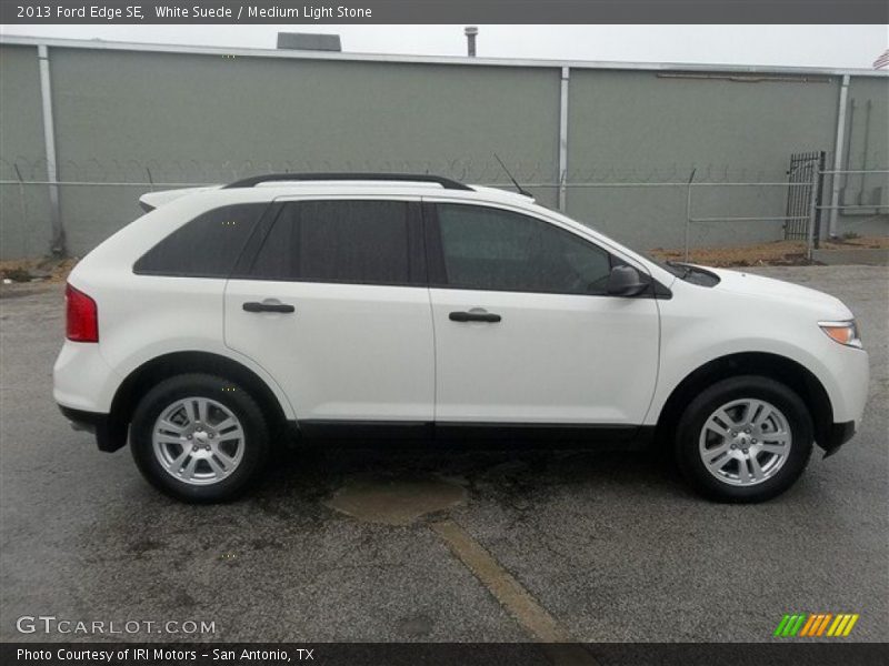 White Suede / Medium Light Stone 2013 Ford Edge SE