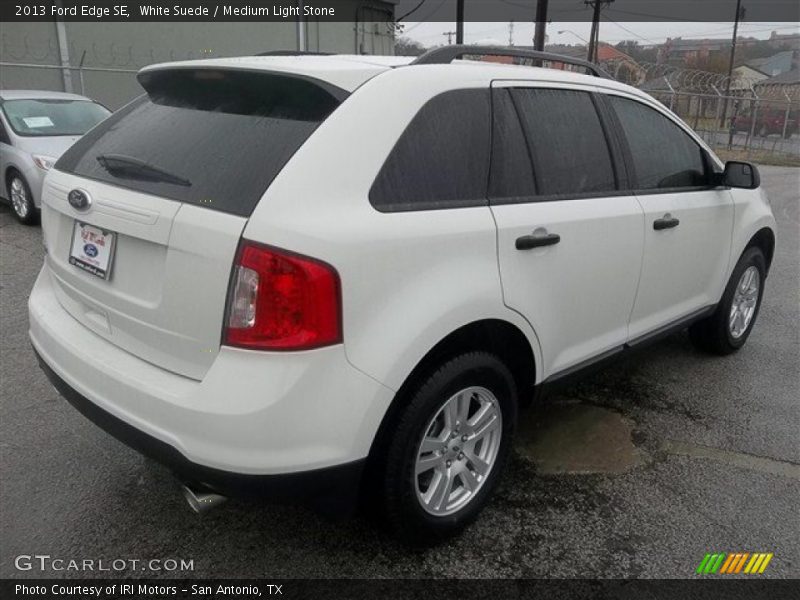 White Suede / Medium Light Stone 2013 Ford Edge SE