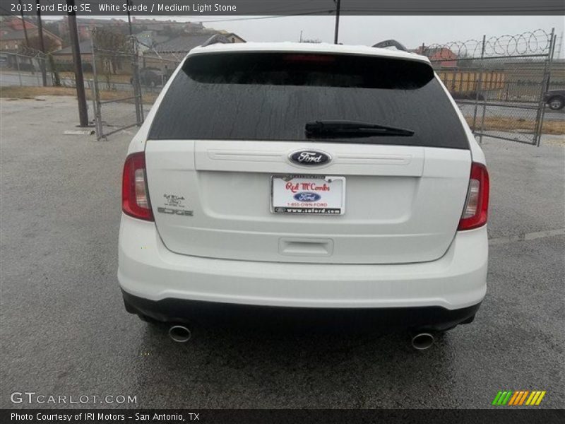 White Suede / Medium Light Stone 2013 Ford Edge SE
