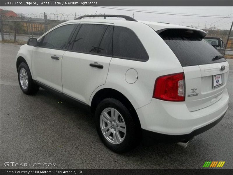 White Suede / Medium Light Stone 2013 Ford Edge SE