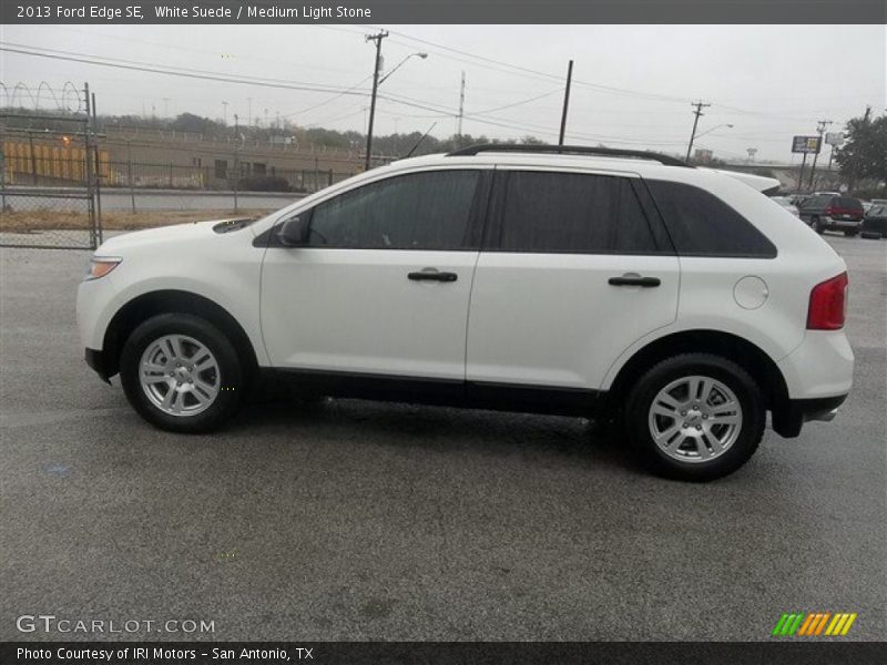 White Suede / Medium Light Stone 2013 Ford Edge SE