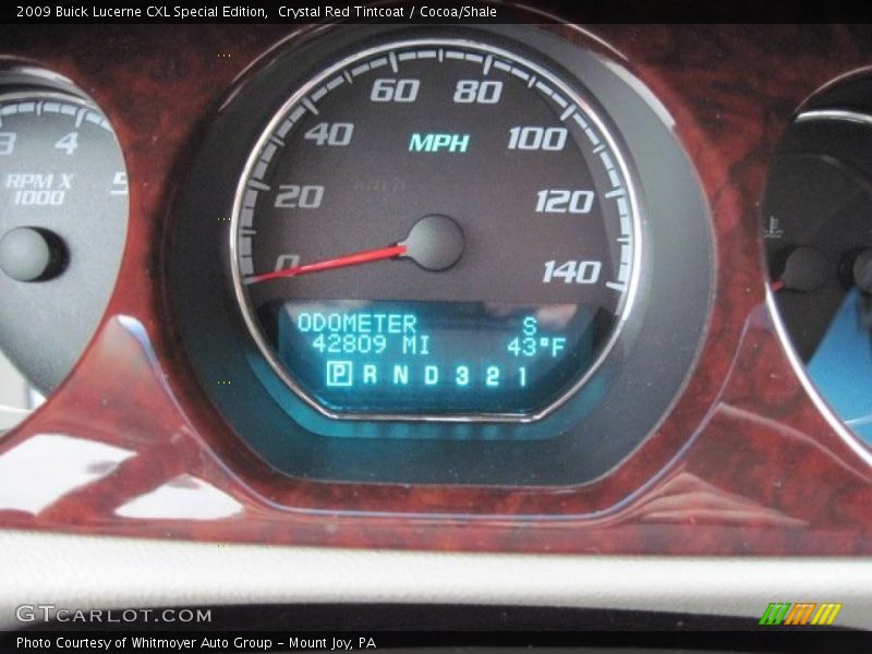 Crystal Red Tintcoat / Cocoa/Shale 2009 Buick Lucerne CXL Special Edition