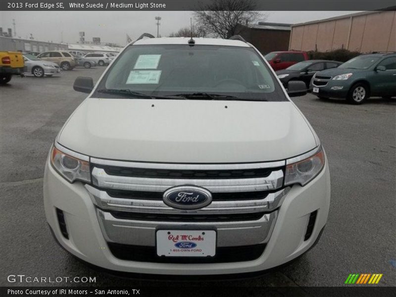 White Suede / Medium Light Stone 2013 Ford Edge SE