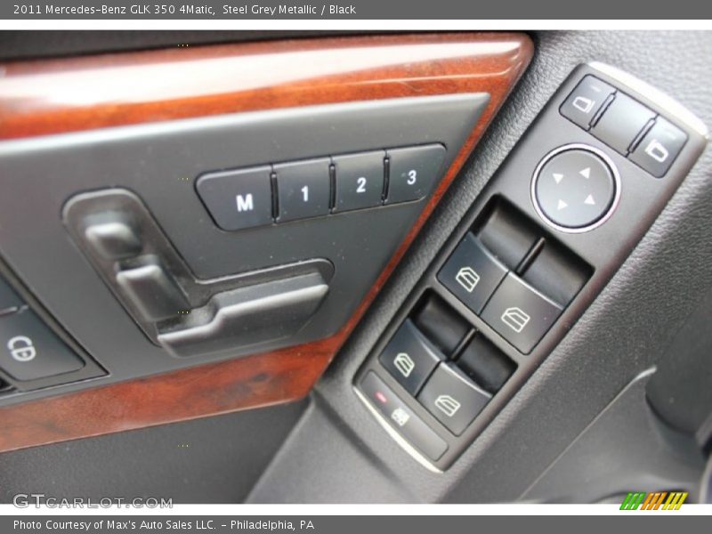 Steel Grey Metallic / Black 2011 Mercedes-Benz GLK 350 4Matic
