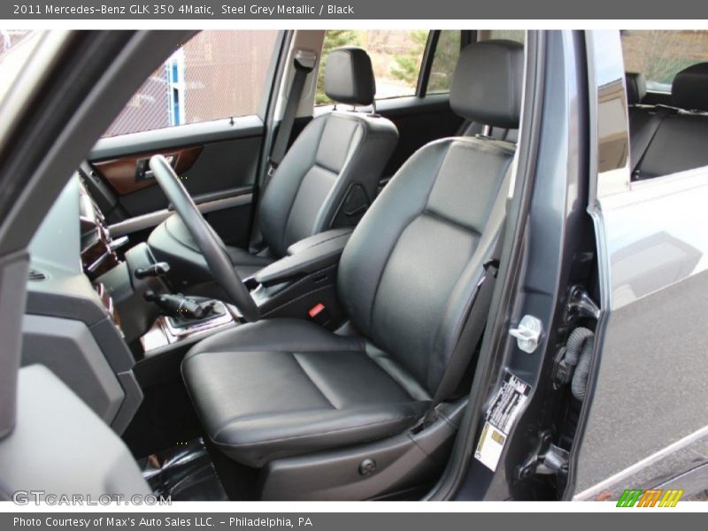 Steel Grey Metallic / Black 2011 Mercedes-Benz GLK 350 4Matic