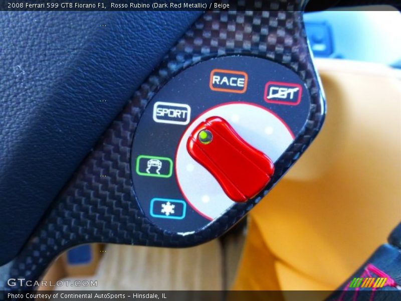 Controls of 2008 599 GTB Fiorano F1