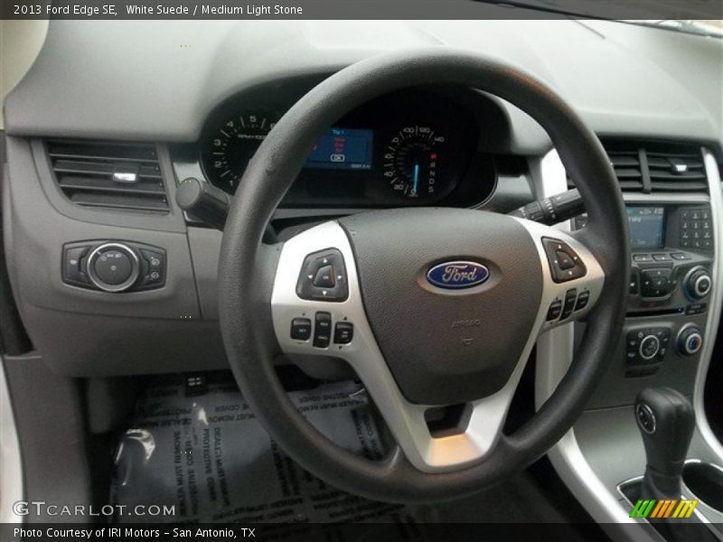 White Suede / Medium Light Stone 2013 Ford Edge SE