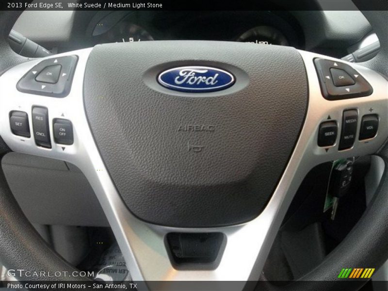White Suede / Medium Light Stone 2013 Ford Edge SE