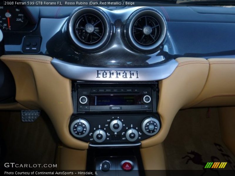 Controls of 2008 599 GTB Fiorano F1