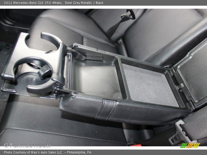 Steel Grey Metallic / Black 2011 Mercedes-Benz GLK 350 4Matic
