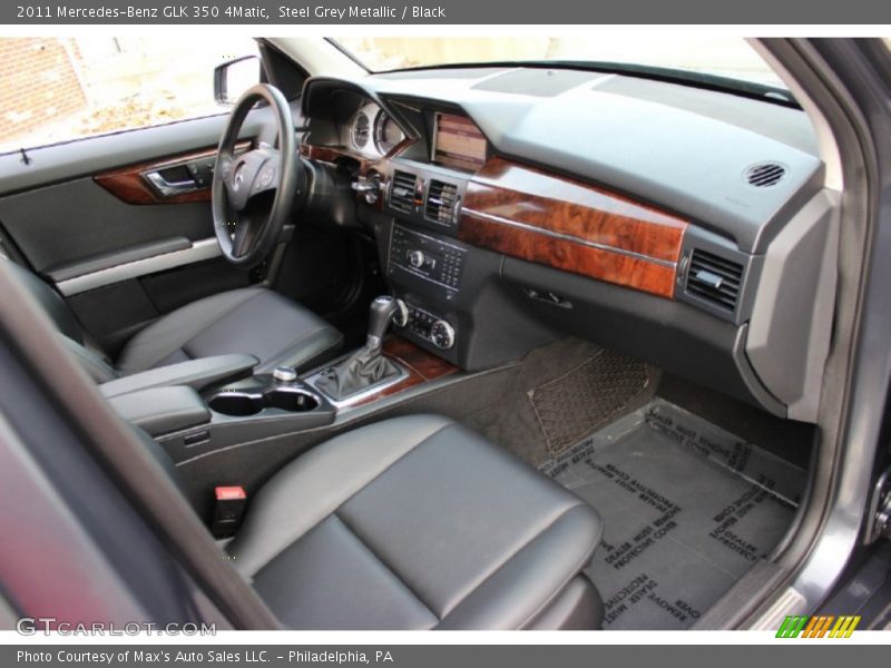 Steel Grey Metallic / Black 2011 Mercedes-Benz GLK 350 4Matic
