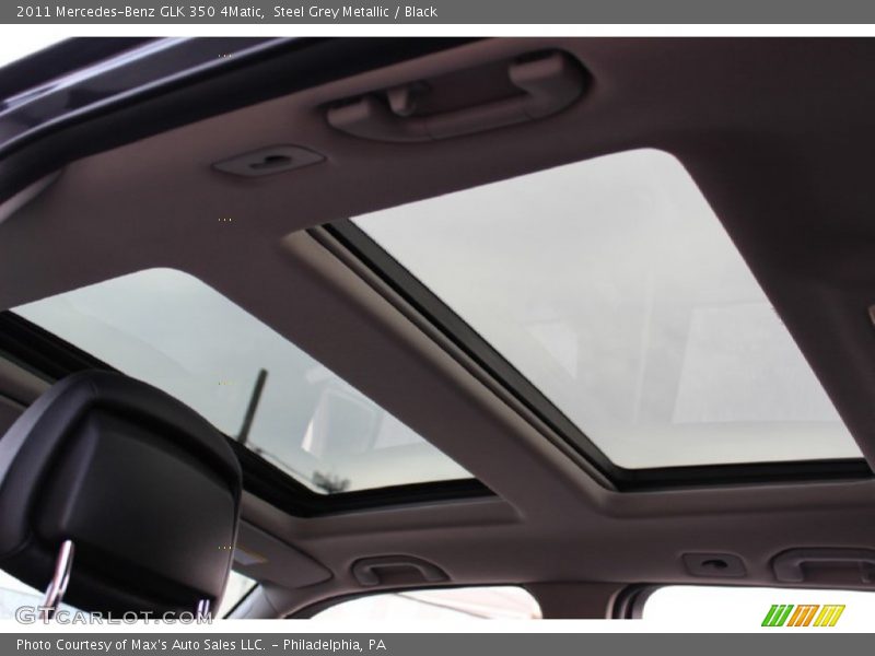 Steel Grey Metallic / Black 2011 Mercedes-Benz GLK 350 4Matic