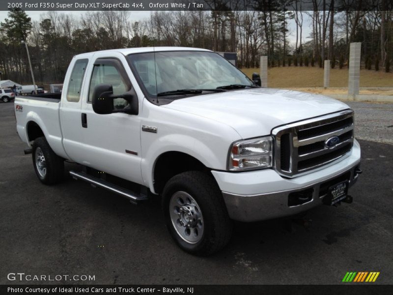 Oxford White / Tan 2005 Ford F350 Super Duty XLT SuperCab 4x4