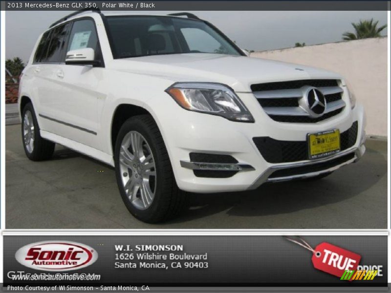 Polar White / Black 2013 Mercedes-Benz GLK 350