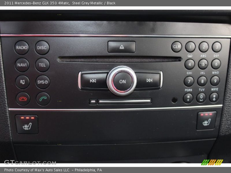 Steel Grey Metallic / Black 2011 Mercedes-Benz GLK 350 4Matic