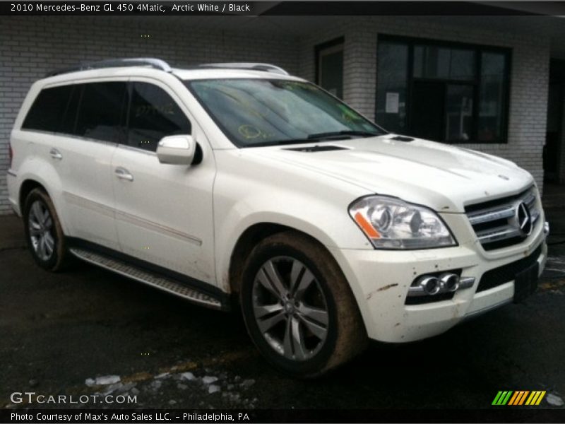 Arctic White / Black 2010 Mercedes-Benz GL 450 4Matic