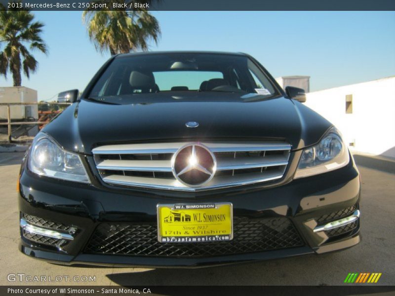 Black / Black 2013 Mercedes-Benz C 250 Sport