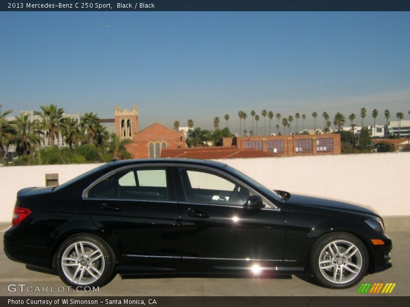 Black / Black 2013 Mercedes-Benz C 250 Sport