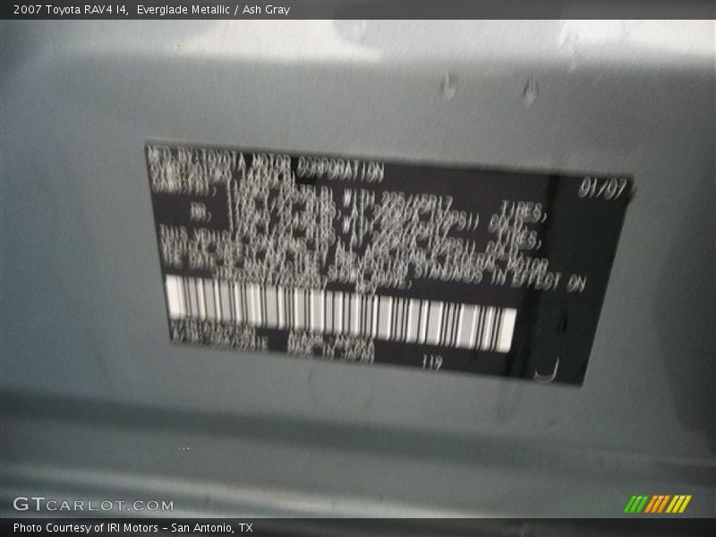 Everglade Metallic / Ash Gray 2007 Toyota RAV4 I4