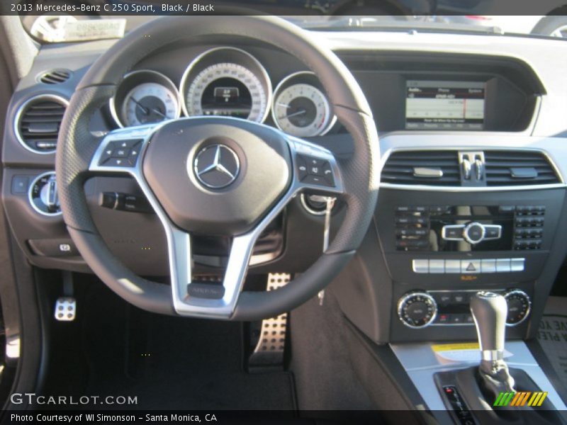 Black / Black 2013 Mercedes-Benz C 250 Sport