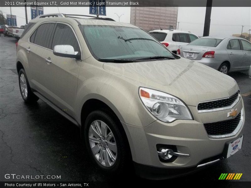 Gold Mist Metallic / Light Titanium/Jet Black 2011 Chevrolet Equinox LTZ